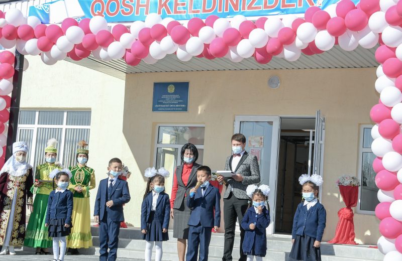 В Кербулакском районе состоялось открытие школы после капитального ремонта
