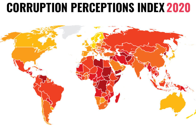В Индексе восприятия коррупции Казахстан поднялся на 19 позиций, набрав впервые 38 баллов