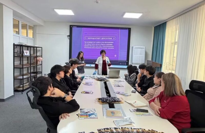 Талғар аудандық орталық ауруханасының (Талғар ЦРБ) мамандары өткізген тренингтің екінші бөлімі Талғар аудандық орталық ауруханасы Талғар политехникалық колледжі жоғары курс студенттерімен ұйымдастырылды.