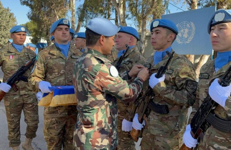 Казахстанские миротворцы на Голанских высотах удостоены медалей ООН за безупречную службу