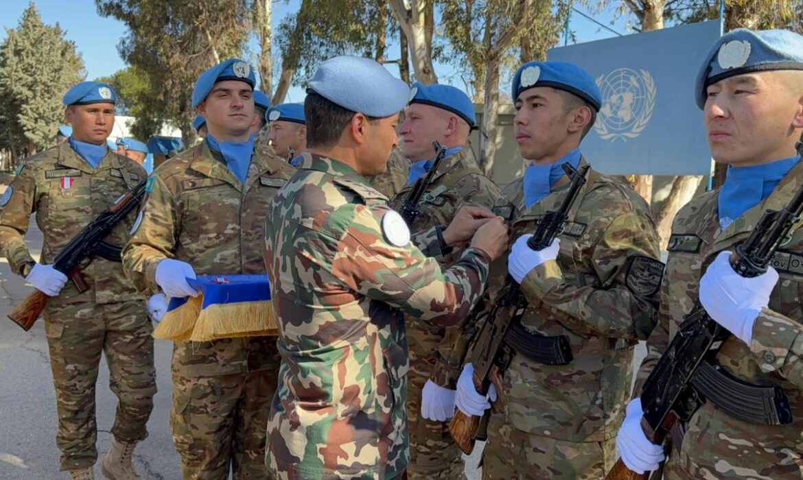 Казахстанские миротворцы на Голанских высотах удостоены медалей ООН за безупречную службу