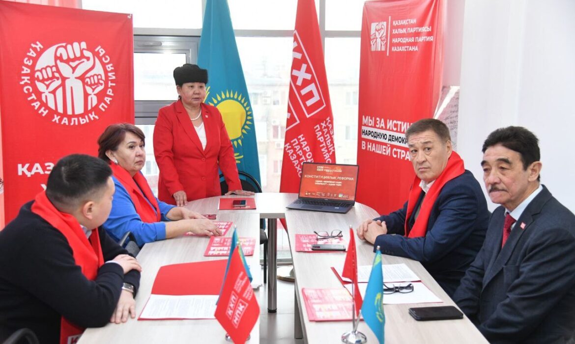 Қазақстан Халық партиясы өңірлерде жаңа Конституция жобасын түсіндіру жұмыстары өткізді