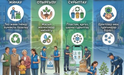 «Таза Қазақстан» – тазалықтан басталған үлкен өзгеріс