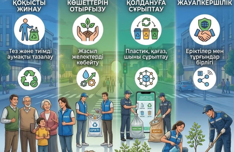 «Таза Қазақстан» – тазалықтан басталған үлкен өзгеріс