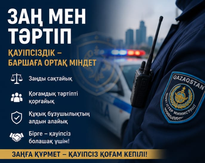 Құқық бұзушылықтың алдын алу – қауіпсіздіктің негізі