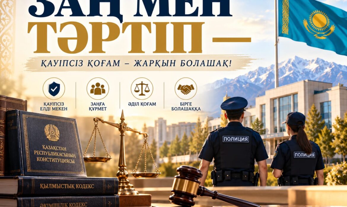 ЗАҢ МЕН ТӘРТІП – ҚОҒАМ ТҰРАҚТЫЛЫҒЫНЫҢ НЕГІЗІ