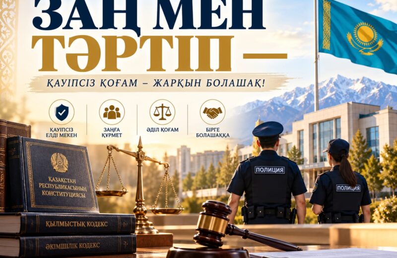 ЗАҢ МЕН ТӘРТІП – ҚОҒАМ ТҰРАҚТЫЛЫҒЫНЫҢ НЕГІЗІ