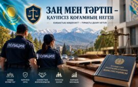 Заң мен тәртіп – қауіпсіз қоғамның негізі