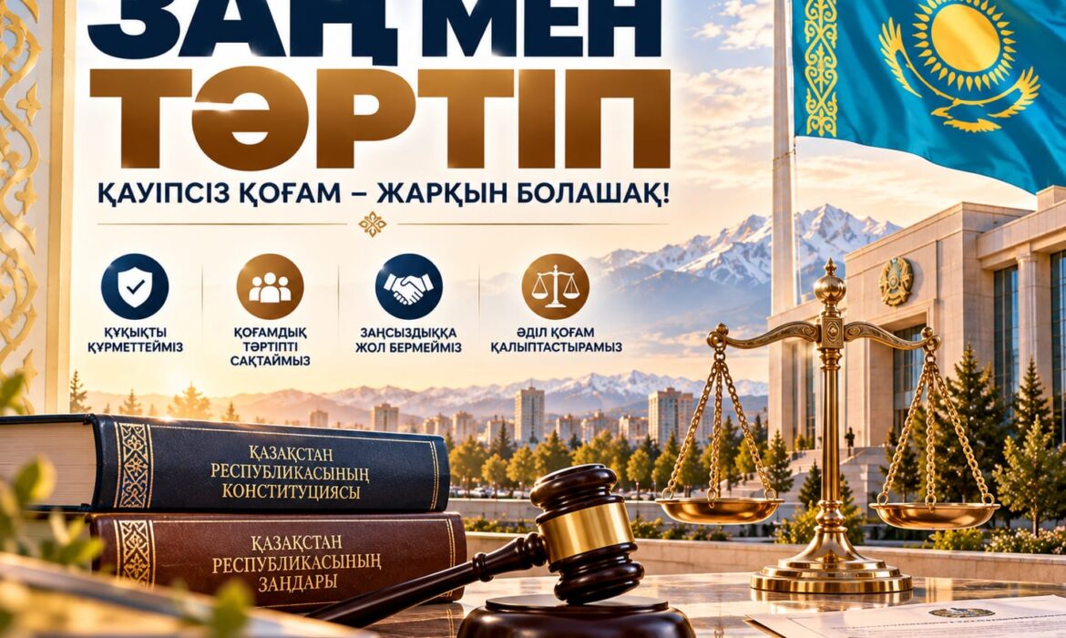 ЗАҢ МЕН ТӘРТІП – ӘДІЛЕТТІ ҚОҒАМНЫҢ БАСТЫ ҚАҒИДАТЫ