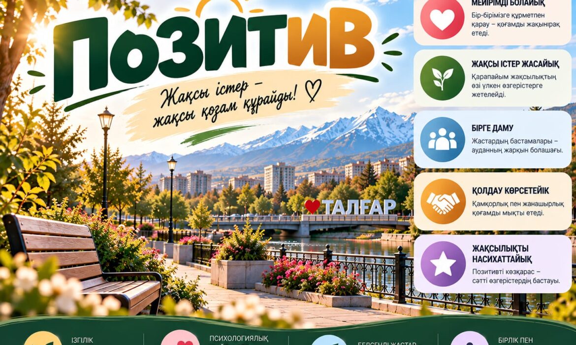 ЖАҚСЫЛЫҚ ПЕН ЖАНАШЫРЛЫҚ – ҚОҒАМНЫҢ РУХАНИ БАЙЛЫҒЫ
