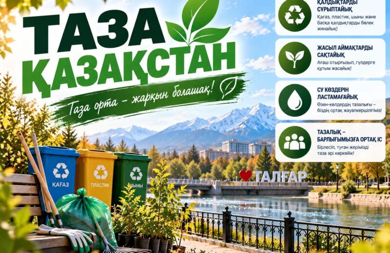 ТАЗА ҚАЗАҚСТАН – ТУҒАН ЖЕРГЕ ДЕГЕН ЖАНАШЫРЛЫҚТЫҢ БЕЛГІСІ