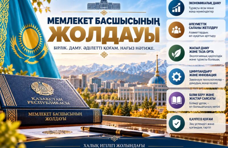 МЕМЛЕКЕТ БАСШЫСЫНЫҢ ЖОЛДАУЫ – ЕЛ БОЛАШАҒЫНА БАҒЫТТАЛҒАН МАҢЫЗДЫ ҚҰЖАТ